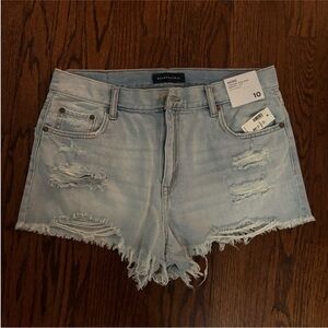 Aeropostale Light Blue Distressed Women's Shorts